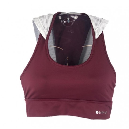 TOP TRINYS COM CAPUZ - BORDEAUX/WHITE